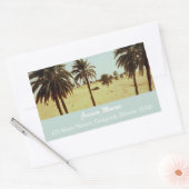 Adres woestijnpalm rechthoekige sticker (Envelop)