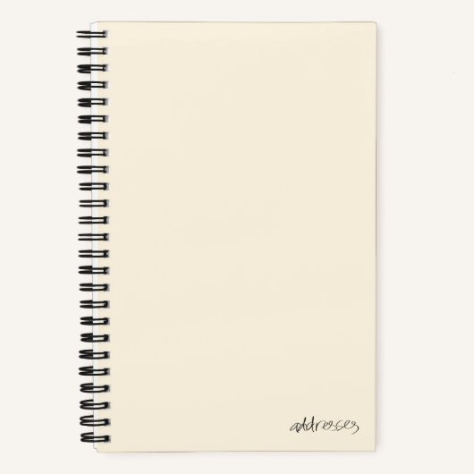 adresboek notitieboek (Voorkant)