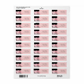 Adresetiketten - Baby shower Franse Boog en Stippe Etiket (Full Sheet)