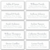 Adresetiketten  bruiloft sticker (Voorkant)