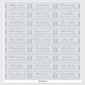 Adresetiketten  bruiloft sticker (Vel)