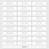 Adresetiketten  bruiloft sticker (Vel)