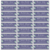 Adresetiketten bruiloft sticker (Voorkant)