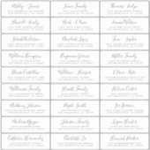 Adresetiketten bruiloft sticker (Voorkant)