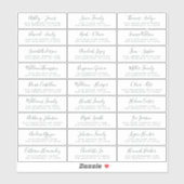 Adresetiketten  bruiloft sticker (Vel)