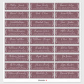 Adresetiketten bruiloft sticker (Vel)