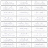 Adresetiketten bruiloft sticker (Voorkant)