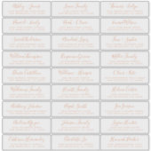 Adresetiketten bruiloft sticker (Voorkant)
