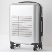 Adresetiketten bruiloft sticker (Koffer)