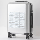Adresetiketten bruiloft sticker (Koffer)