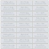 Adresetiketten bruiloft sticker (Voorkant)