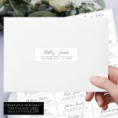 Adresetiketten bruiloft sticker