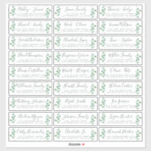 Adresetiketten  bruiloft sticker (Vel)