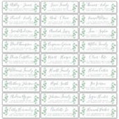 Adresetiketten bruiloft sticker (Voorkant)