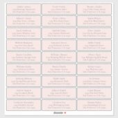 Adresetiketten bruiloft sticker (Vel)