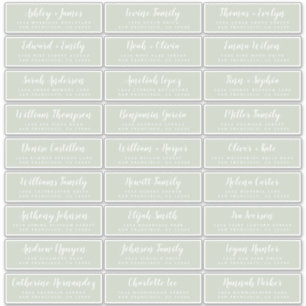 Adresetiketten  bruiloft sticker