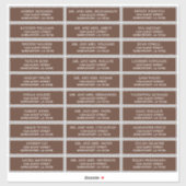 Adresetiketten  bruiloft sticker (Vel)