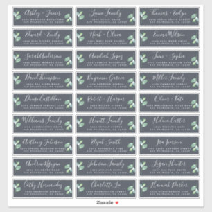Adresetiketten  bruiloft sticker