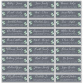 Adresetiketten bruiloft sticker (Voorkant)