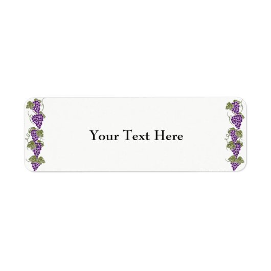 Adresetiketten druiven etiket (Voorkant)