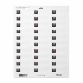 Adresetiketten Etiket (Full Sheet)