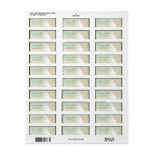 Adresetiketten - Great Egret Coastal Beach Etiket (Full Sheet)