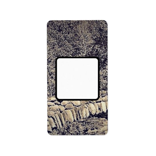 ADRESETIKETTEN KUNST EN DESIGN STIJL ETIKET (Voorkant)