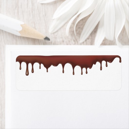 Adresetiketten met inscriptie chocolade etiket (Insitu)