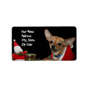 Adresetiketten met kerst etiket