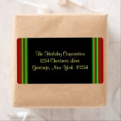 Adresetiketten met kerstrand etiket (Insitu)