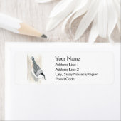 Adresetiketten met witte breuk etiket (Insitu)