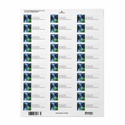 Adresetiketten: Sol Duc Herfsten Etiket (Full Sheet)