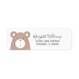 Adresetiketten van Baby showers van kalveren Tij Etiket