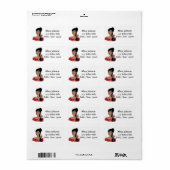 adresetiketten van de Afrikaanse Amerikaanse wijnd Etiket (Full Sheet)