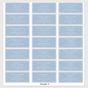 Adresetiketten van de blauwbruine bruiloft van het sticker