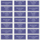 Adresetiketten van de marinevlek van Peony Sticker (Voorkant)