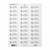 Adresetiketten van de palmboom (30 labels per blad (Full Sheet)