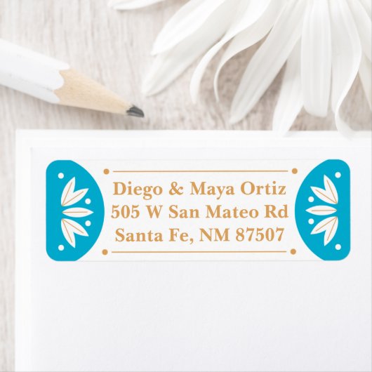 Adresetiketten van de Zuidwestelijke Santa Fe Etiket (Insitu)