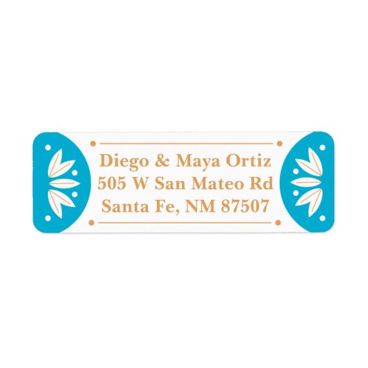 Adresetiketten van de Zuidwestelijke Santa Fe Etiket (Voorkant)