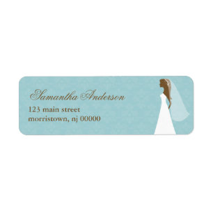 Adresetiketten van het Vrijgezellenfeest Bride en Etiket