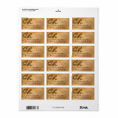 Adresetiketten van koper etiket (Full Sheet)