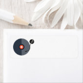 Adresetiketten van vinylrecord etiket (Insitu)