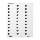 Adresetiketten van vinylrecord etiket (Full Sheet)