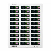 Adresetiketten van waterlelies etiket (Full Sheet)