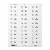 ADRESETIKETTEN VOOR DE AVONTUURLIJKE ETIKET (Full Sheet)