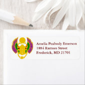 Adresetiketten voor een uitnodiging voor een egypt etiket (Insitu)