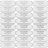 Adresetiketten voor eenvoudige platte afgeronde ho sticker (Voorkant)