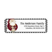 Adresetiketten voor kerstkerstkerstkerstmis (land/ etiket (Voorkant)