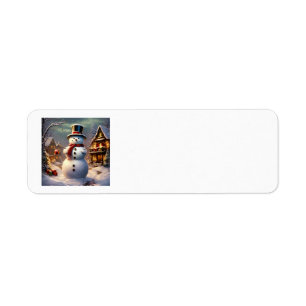 Adresetiketten voor kerstmis etiket