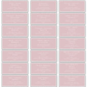 Adresetiketten voor rondeweddenschappen met Roos v Sticker (Voorkant)